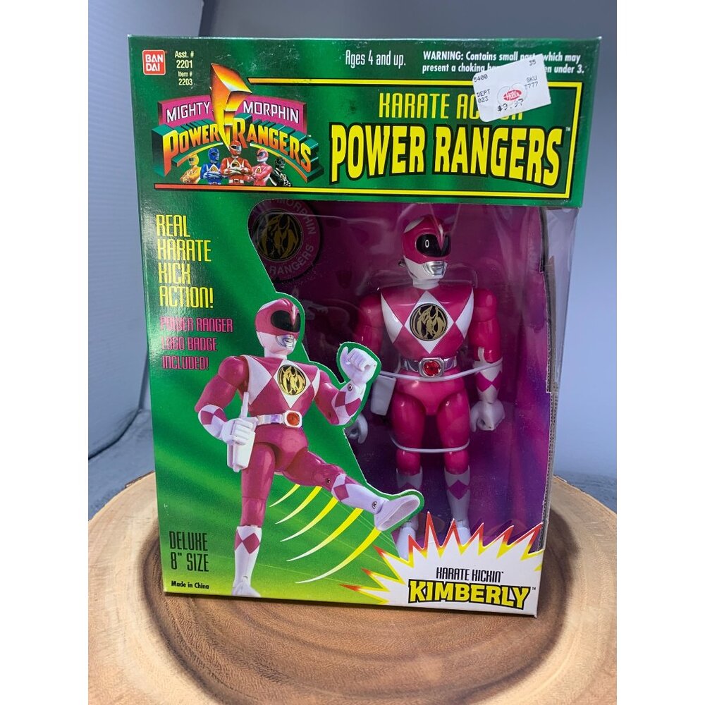 1994 Bandai Mighty Morphin Power Rangers Deluxe Karate Action Kimberly 8" Figure